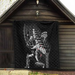 New Zealand Cricket Quilt Maori Kiwi Black Fern LT01