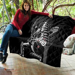 New Zealand Cricket Quilt Maori Kiwi Black Fern LT01
