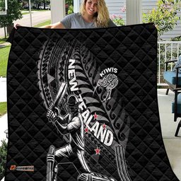 New Zealand Cricket Quilt Maori Kiwi Black Fern LT01