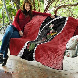 New Zealand Christmas Quilt Flora Map with Birds LT7