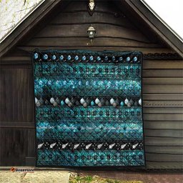 New Zealand Darts Christmas Quilt Merry Xmas Aotearoa Maori Paua Shell LT14