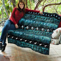 New Zealand Darts Christmas Quilt Merry Xmas Aotearoa Maori Paua Shell LT14