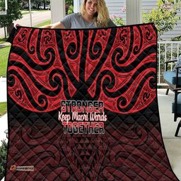 Keep Maori Wards New Zealand Quilt Stronger Together Aotearoa Taniko LT14