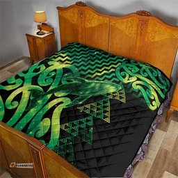 Humpback Whale Matariki New Zealand Quilt NZ Maori Paikea Poutama Luxury Green LT14