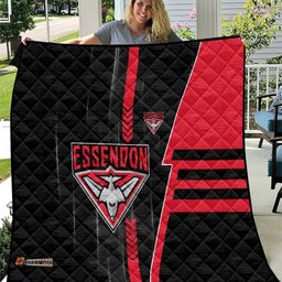 Essendon Bombers Quilt Modern Geometric Sports Graphic Style TS04