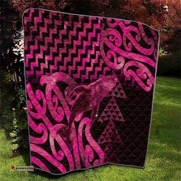 Humpback Whale Matariki New Zealand Quilt NZ Maori Paikea Poutama Luxury Pink LT14