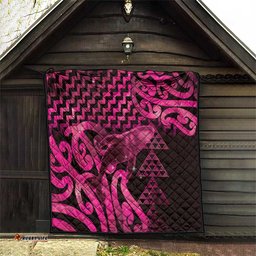 Humpback Whale Matariki New Zealand Quilt NZ Maori Paikea Poutama Luxury Pink LT14