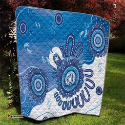 NAIDOC Week 2026 Quilt 50 Years Deadly Dhari Blue Aboriginal Art LT14
