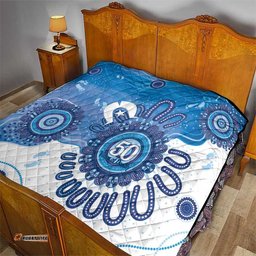 NAIDOC Week 2026 Quilt 50 Years Deadly Dhari Blue Aboriginal Art LT14