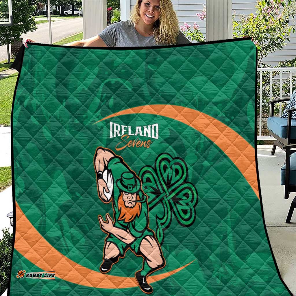 Ireland Rugby Sevens Quilt Go Champions Irish Shamrock LT14