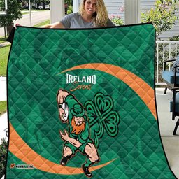 Ireland Rugby Sevens Quilt Go Champions Irish Shamrock LT14