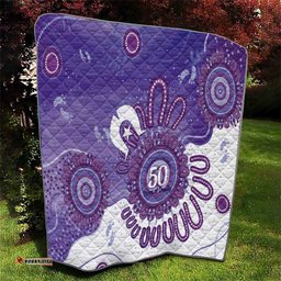 NAIDOC Week 2026 Quilt 50 Years Deadly Dhari Purple Aboriginal Art LT14