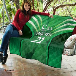 Pakistan Cricket Custom Quilt The Green Shirts with Sporty Pattern LT9