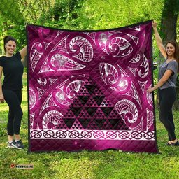Matariki New Zealand Quilt NZ Niho Taniwha Maori New Year Pink Galaxy LT14