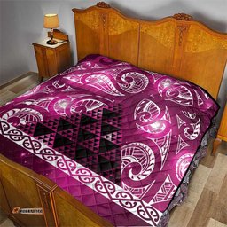 Matariki New Zealand Quilt NZ Niho Taniwha Maori New Year Pink Galaxy LT14