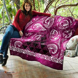 Matariki New Zealand Quilt NZ Niho Taniwha Maori New Year Pink Galaxy LT14
