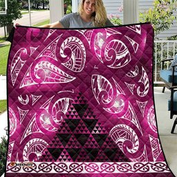 Matariki New Zealand Quilt NZ Niho Taniwha Maori New Year Pink Galaxy LT14