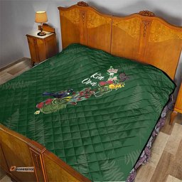 Kia Ora New Zealand Floral Quilt Sage Green LT7