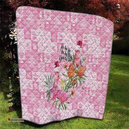 Sweet Pink Cockatoos Aussie Santa Quilt Australia Christmas Vibes LT9