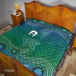 Torres Strait Islands Quilt Shark Indigenous Australian Tribal Dot Art TS04