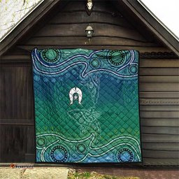 Torres Strait Islands Quilt Shark Indigenous Australian Tribal Dot Art TS04