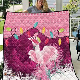 Pink Cockatoo Australia Christmas Quilt Grevillea Eucalyptus Blossoms LT14