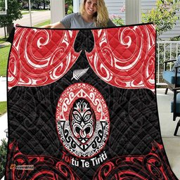 Aotearoa Toitu Te Tiriti Quilt Haka Tiki Honour The Treaty LT14