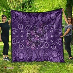 Purple Butterfly Spirit Quilt Australian Epilepsy Awareness LT9