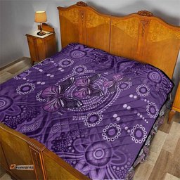 Purple Butterfly Spirit Quilt Australian Epilepsy Awareness LT9