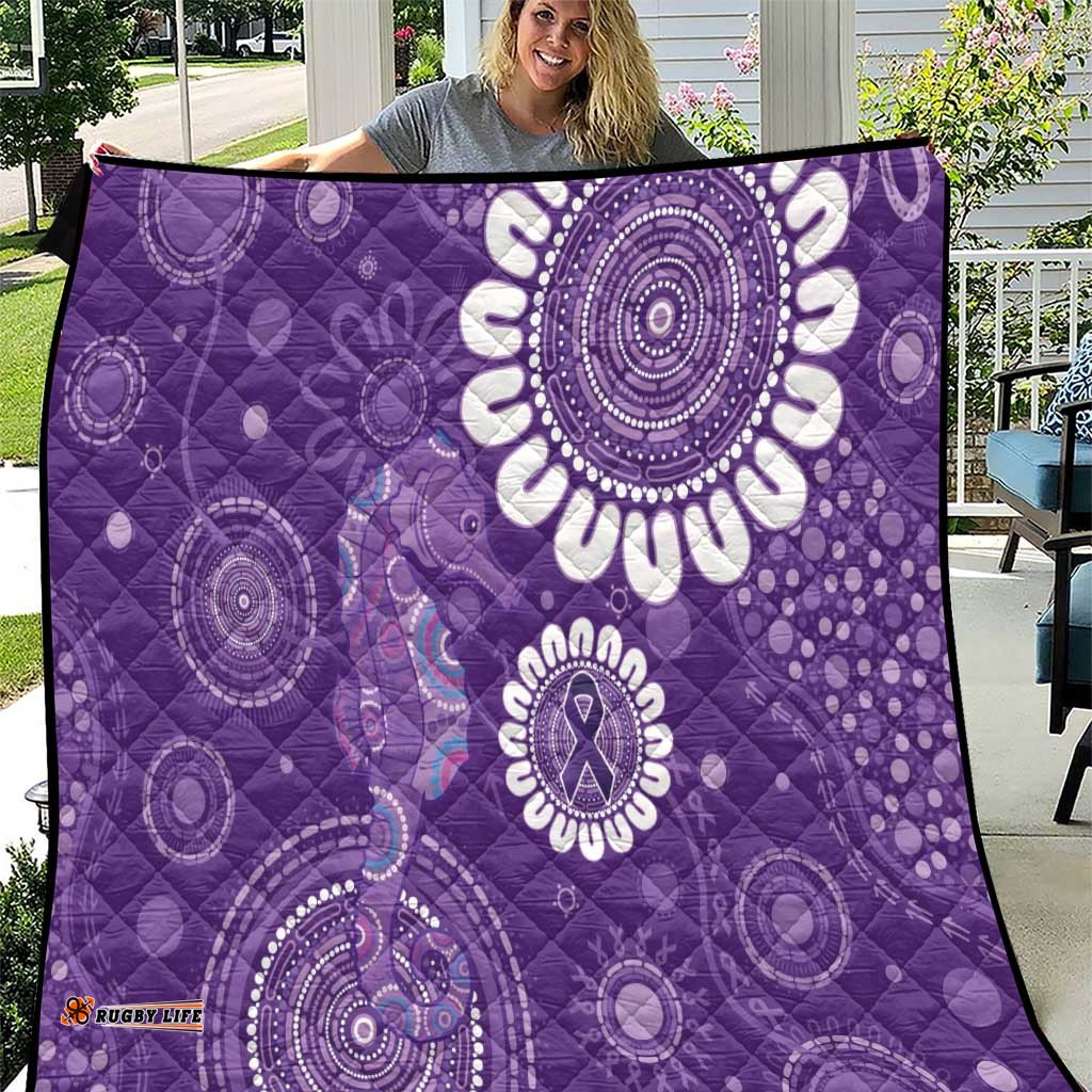 Sea Horse Australia Epilepsy Awareness Quilt LT9