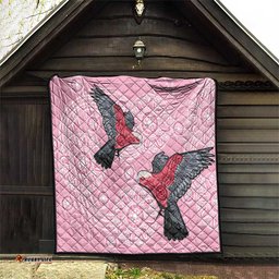 Pink Galah Aussie Aboriginal Quilt Soaring High LT7