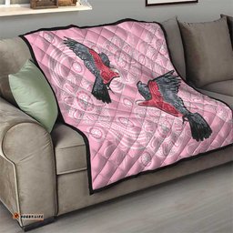 Pink Galah Aussie Aboriginal Quilt Soaring High LT7