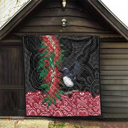 Willie wagtail Australia Quilt Aussie Bottlebrushes Aboriginal Art LT14