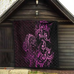 Pink Aoteara Horse Racing Quilt NZ Maori Pattern LT14