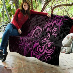 Pink Aoteara Horse Racing Quilt NZ Maori Pattern LT14