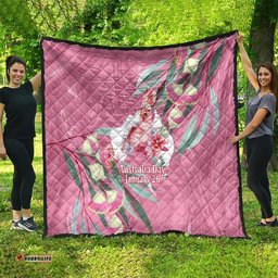 Pink Cockatoo Australia Day Quilt Proud To Be An Aussie Opal Eucalyptus Blossoms LT14
