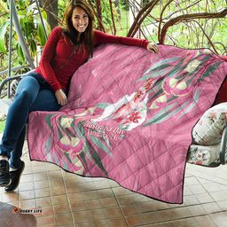Pink Cockatoo Australia Day Quilt Proud To Be An Aussie Opal Eucalyptus Blossoms LT14
