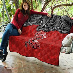 Aotearoa Toitu Te Tiriti Quilt Taniwha Tribal Motifs LT03