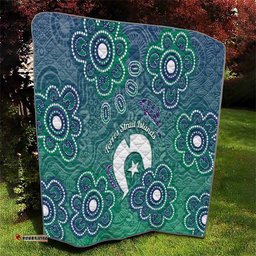 Sea Turtle Torres Strait Islands Quilt Pacific Indigenous Australian Oceanic Dot Art TS04