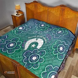 Sea Turtle Torres Strait Islands Quilt Pacific Indigenous Australian Oceanic Dot Art TS04