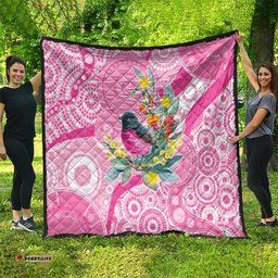 Pink Robin Aboriginal Inspired Quilt LT9