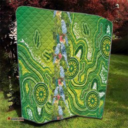 Budgerigar Australia Quilt Aussie Common Parakeet Indigenous Art LT14