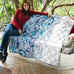 Turquoise Paua Shell Maori Quilt Koru Kowhaiwhai LT7