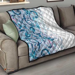 Turquoise Paua Shell Maori Quilt Koru Kowhaiwhai LT7