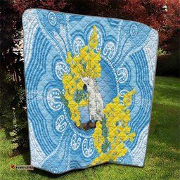 World Diabetes Day Australia Quilt Yellow-crested Cockatoo Golden Wattle Aboriginal LT14