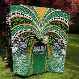 Cook Islands Rugby League Quilt Avaiki Tatau Tribal Motifs Black Color LT03