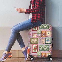 Aussie Birds Christmas La La Land Luggage Cover Pink Vintage Stamp Edition LT9