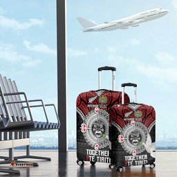 Aotearoa and Tonga Mo Te Tiriti Luggage Cover New Zealand Honour The Treaty Ake!Ake!Ake! LT9