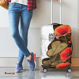 Australia ANZAC Day Luggage Cover Boots And Slouch Hat Lest We Forget LT14