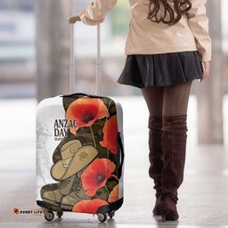 Australia ANZAC Day Luggage Cover Boots And Slouch Hat Lest We Forget LT14